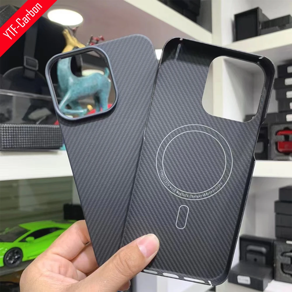Ytfcarbon For Iphone 14/14pro/14pro Max Magsafe Case Carbon Fiber