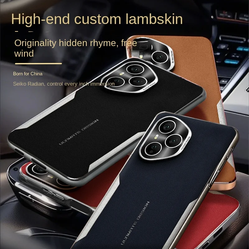 Luxurious PU Leather Protective Back Cover Case