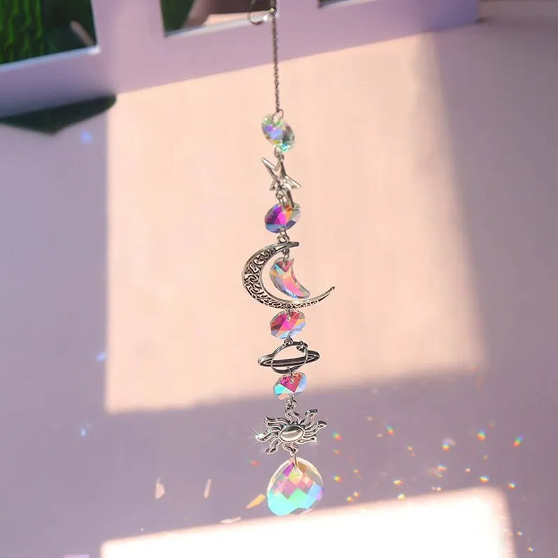 Galaxy Moon Crystal Wind Chime 5