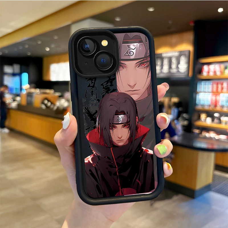 thumbnail image 1 of Funda de silicona para teléfono móvil iPhone, carcasa con diseño de Uchiha Itachi Pain, para modelos 16, 15, 14, 13, 12, 11 Pro Max, 16, 15, 14, 8, 7 Plus, X, XS Max, N-NARUTO, 1 of 5