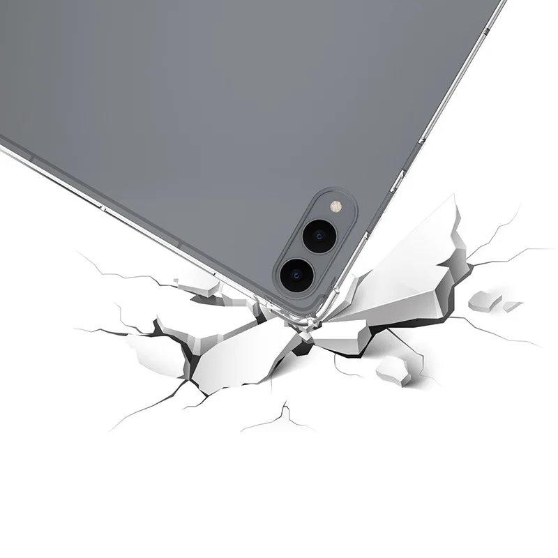 Silicone Clear TPU Tablet Case - Thickened Airbag Protection, Soft and Durable Cover