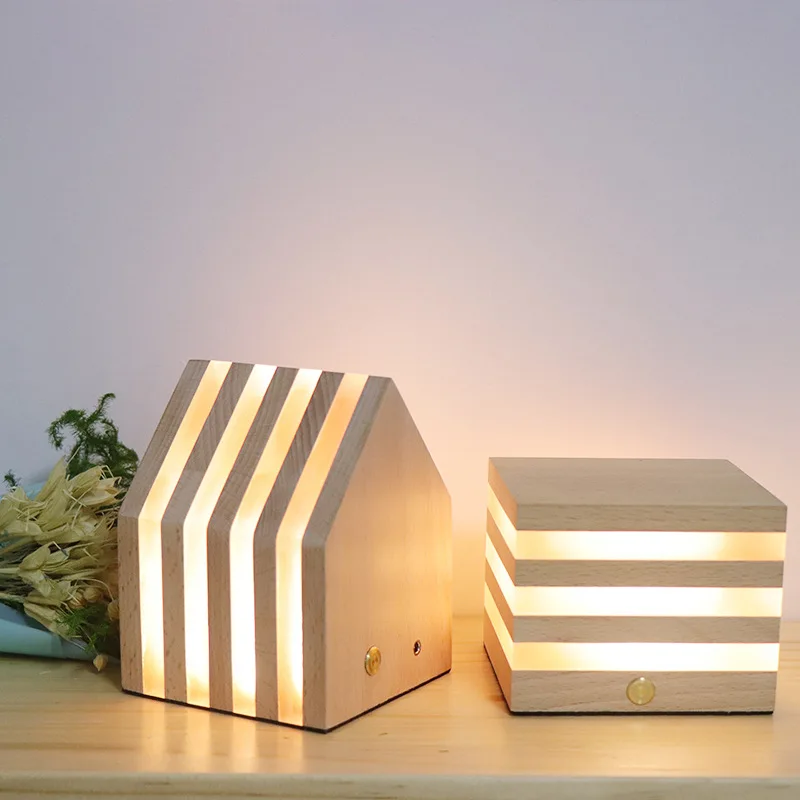 

LED light-emitting table lamp cube outdoor activities sugar charging cube bar table lamp scene decoration night light