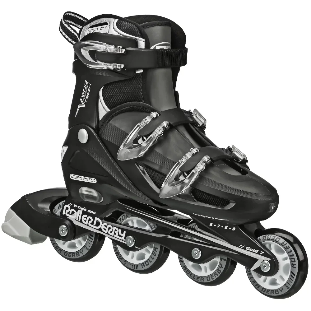 

V-Tech 500 Men's Inline Skate with Adjustable Sizing roller skate shoes inline skate , roller shoes ,rollerskates