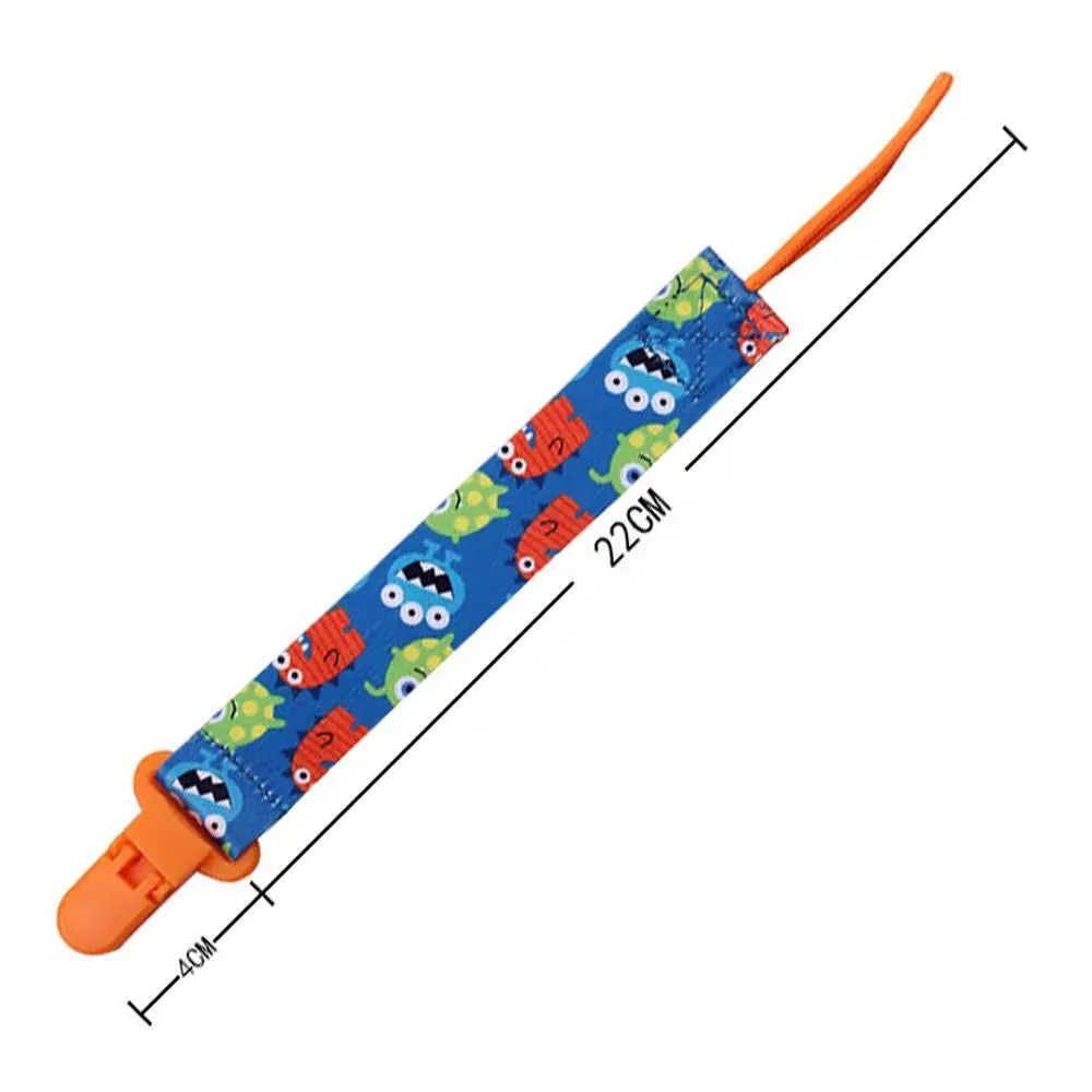 3PCs Pacifier Chain Bracket Dummy Clips Soother Holder Cartoon Print Baby Pacifier Clip Baby Care Safe Child Pacifier Clips