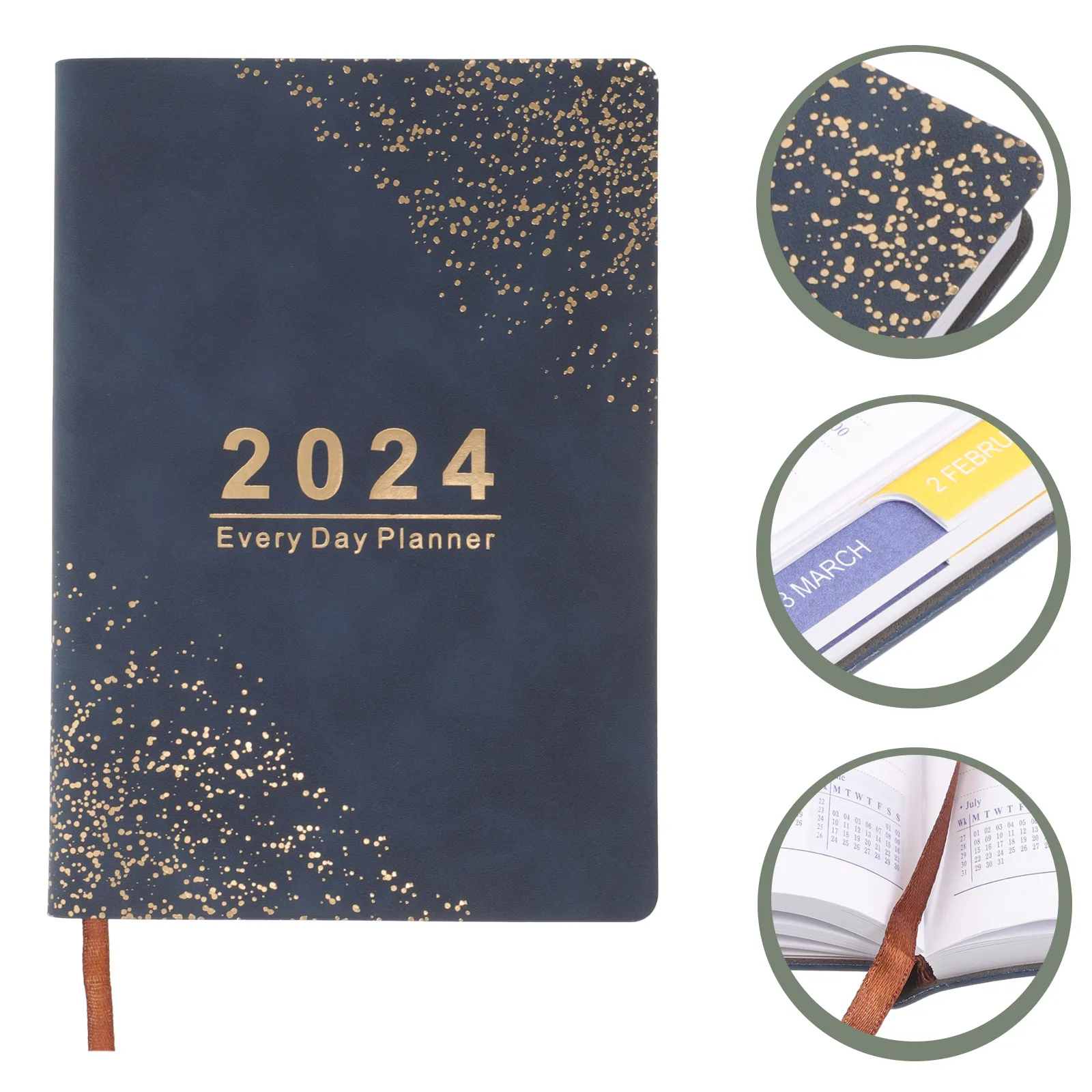 

Agenda 2024 Planner English Notebook 365 Days Daily Plan Monthly Planners Calendar Timetable School Stationery Office Book