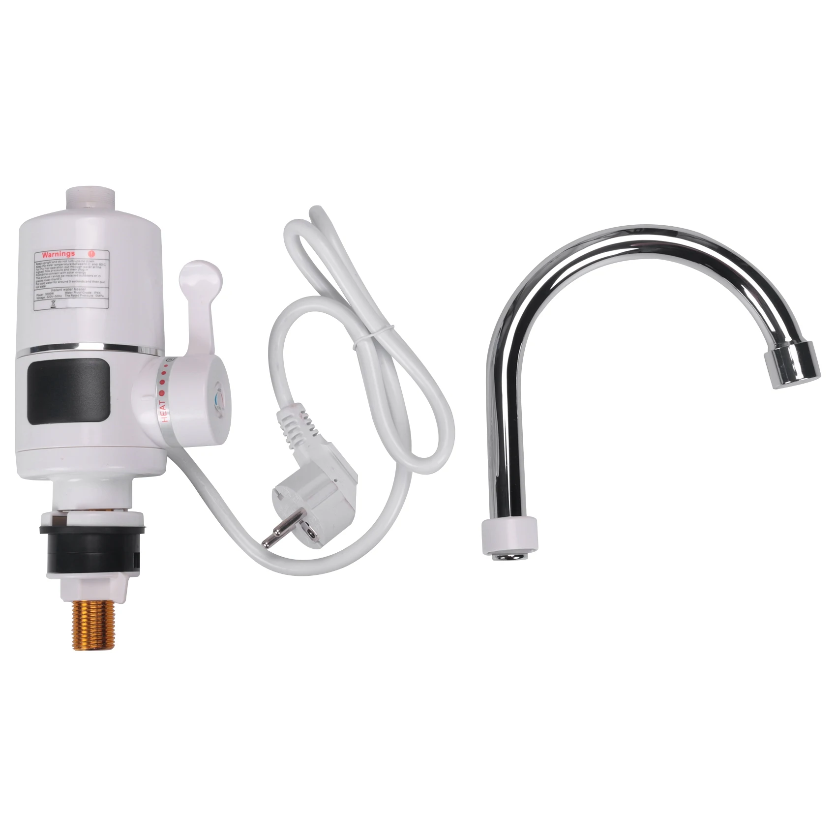 

3000W Instant Tankless Electric Hot Water Heater Faucet Kitchen Instant Heating Tap Water Faucet with LED Digital Display EU Plu