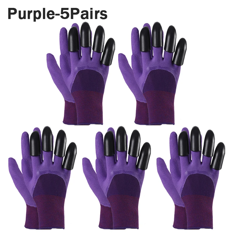 Gardening and Outdoor Work Claw Gloves - Durable, Waterproof, Anti-Slip Latex