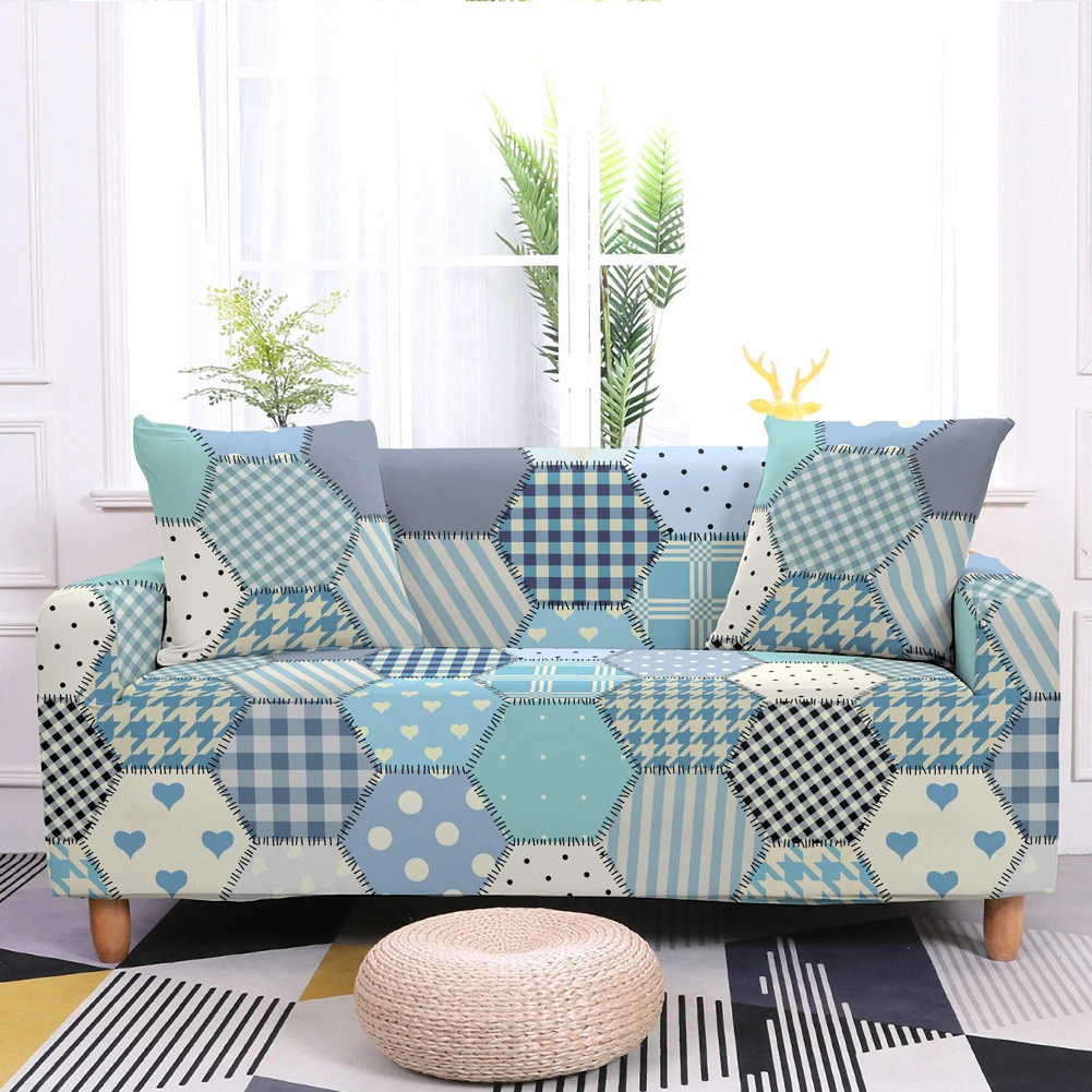 funda sillon relax reclinable fundas de sofa 2 y 3 plazas funda sofa  elastica Funda de sofá de celosía cuadrada, elástica, todo incluido,  geométrica, extraíble y lavable, para sala de estar| | - AliExpress