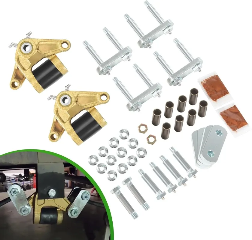 Chuangqian K71-652-00 Kit Tandem Per Kit Sospensione Rimorchio Tandem E-Z Flex Molle A Doppio Occhio Per 33 ''Distanza Asse 6000Lb