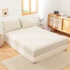Simple&Opulence Linen Fitted Sheet (1 Piece) - 14 Inch Deep Pocket Mattress Cover Natural Flax Cotton Soft Breathable  Bedding 6