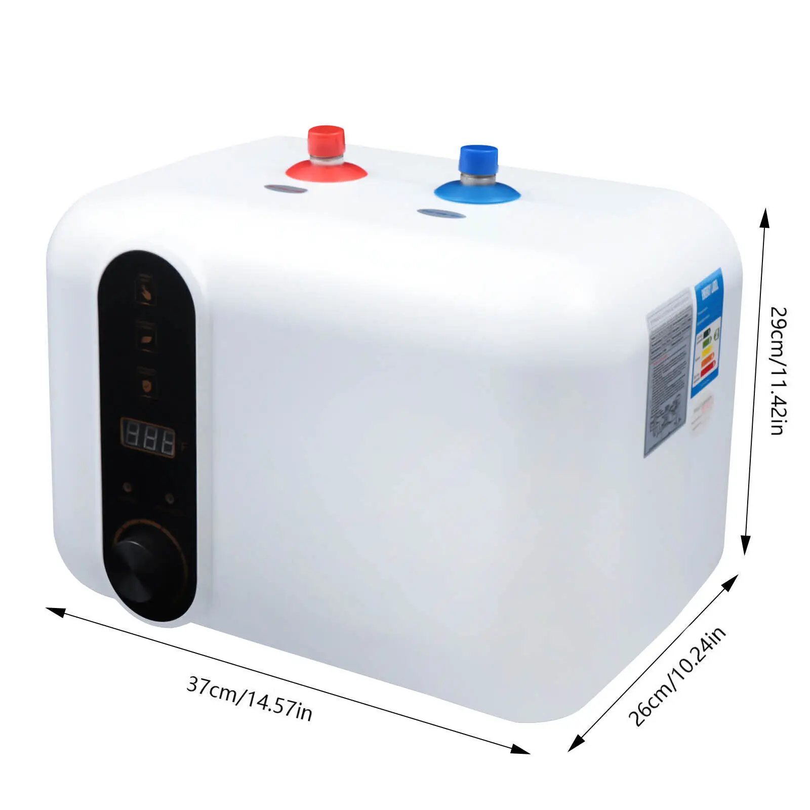 10L Electric Instant Hot Water Heater 110-120V Compact Mini Tank Storage Under Sink Tap Kitchen Bathroom 1500W