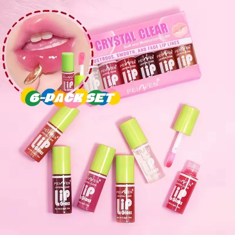 Lip Gloss Lip Makeup Lip Tint Lip Oil Mirror Makeup Products Lip Oil Moisturizing Tint Liquid Lipstick 6 Colors
