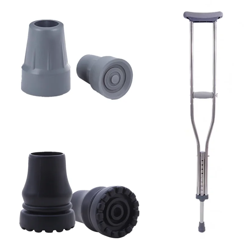 Gummi Trekking Pole Kappe Gehstock Krücke Cane Bottom Pads Abdeckung Ferrule Rutschfeste Fuß Abdeckung Trekking Pole Cane Krücke Stuhl – Detail 2