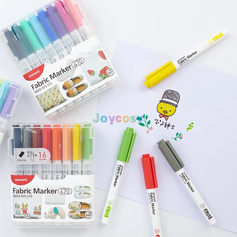 MONAMI Deco Marker 460, 2.0mm, METALLIC 6 Color Set, Water Based Premium Acrylic Paint Markers