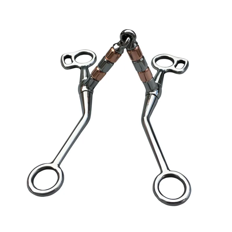 Mors de cheval en acier inoxydable avec rouleaux en cuivre de 12,7 cm, haute résistance pour fournitures équestres