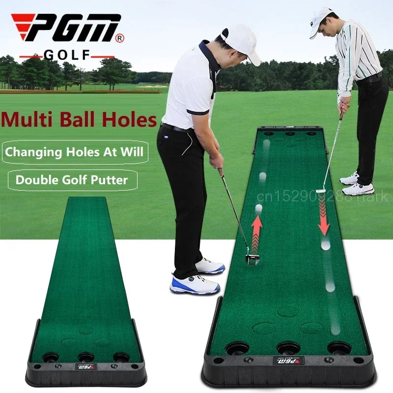 

Pgm Golf Putting Mat Golf Putter Trainer Practice Set Upgraded Ball Return Mini Golf Putting Green Fairway Outdoor Indoor