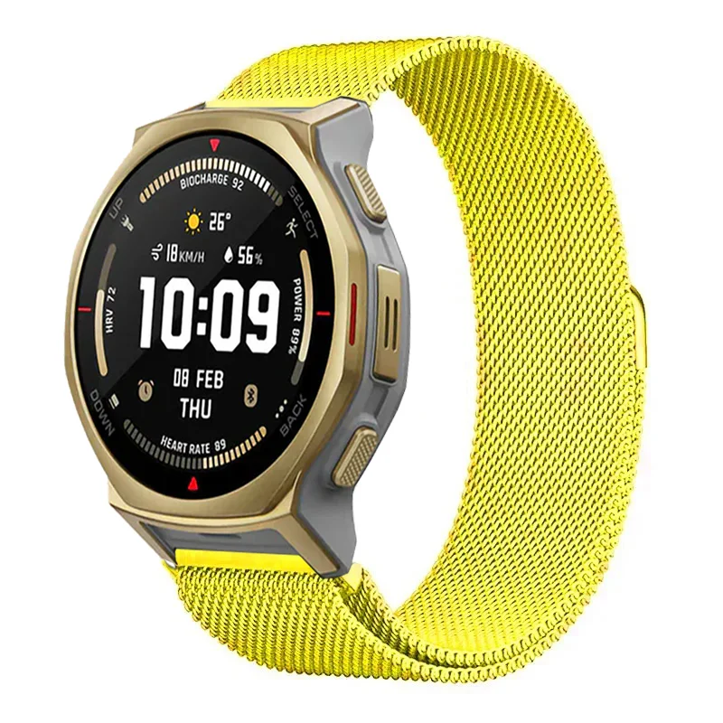 Stainless Steel Magnetic Milanese Strap - 22/20mm Metal Band