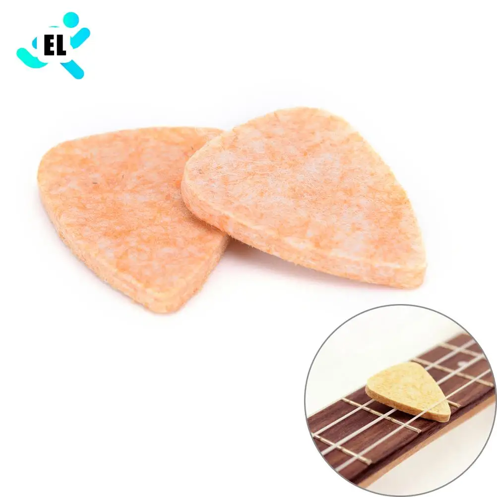 

1 пара мягких войлочные медиаторы укулеле Plectrum персонализированные аксессуары для укулеле 31 мм * 26 мм