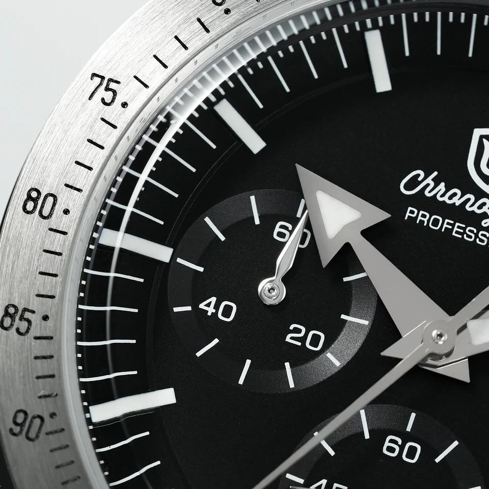 Watchdives WD1863 39mm Watch VK63 Chronograph Movement Aluminum