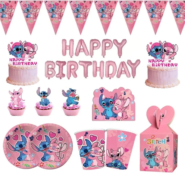 Pink Lilo & Stitch Candy Box confezione regalo Dessert Snack Box forniture  per feste di compleanno per bambini Baby Shower decorazioni per feste  evento per bambini - AliExpress