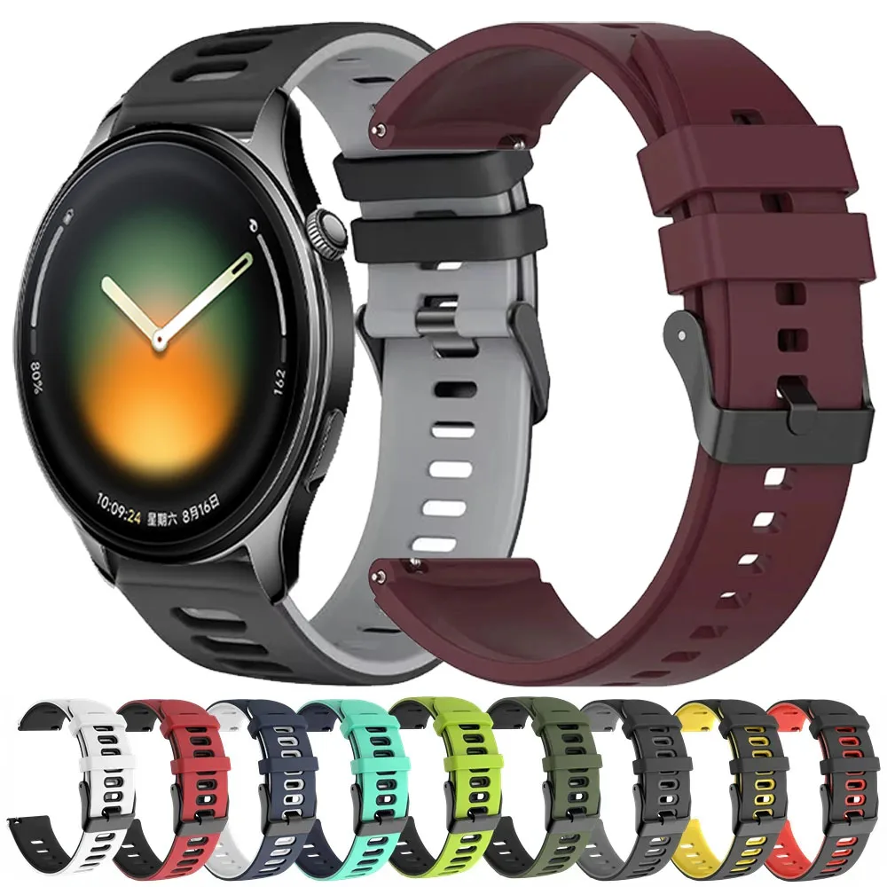Versatile Silicone Sport Wristband – Comfortable 22mm/20mm Strap for Smartwatches