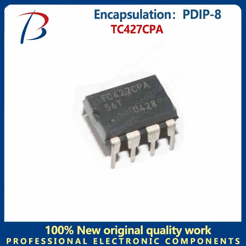 10pcs   The TC427CPA packages a DIP-8 gate to drive a 1.5A dual-channel high-speed MOS driver