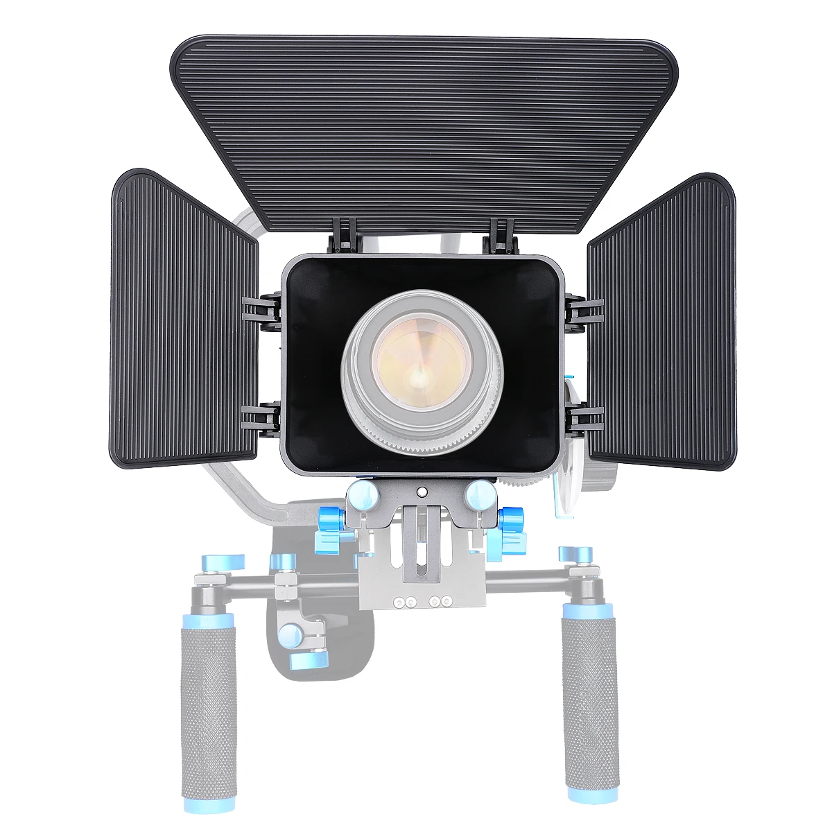 Camera Accessories Universal Mini Matte Box 3-Blade Protable Sony Canon Camera 15mm Rail Rod Rig Cage 85mm Lens