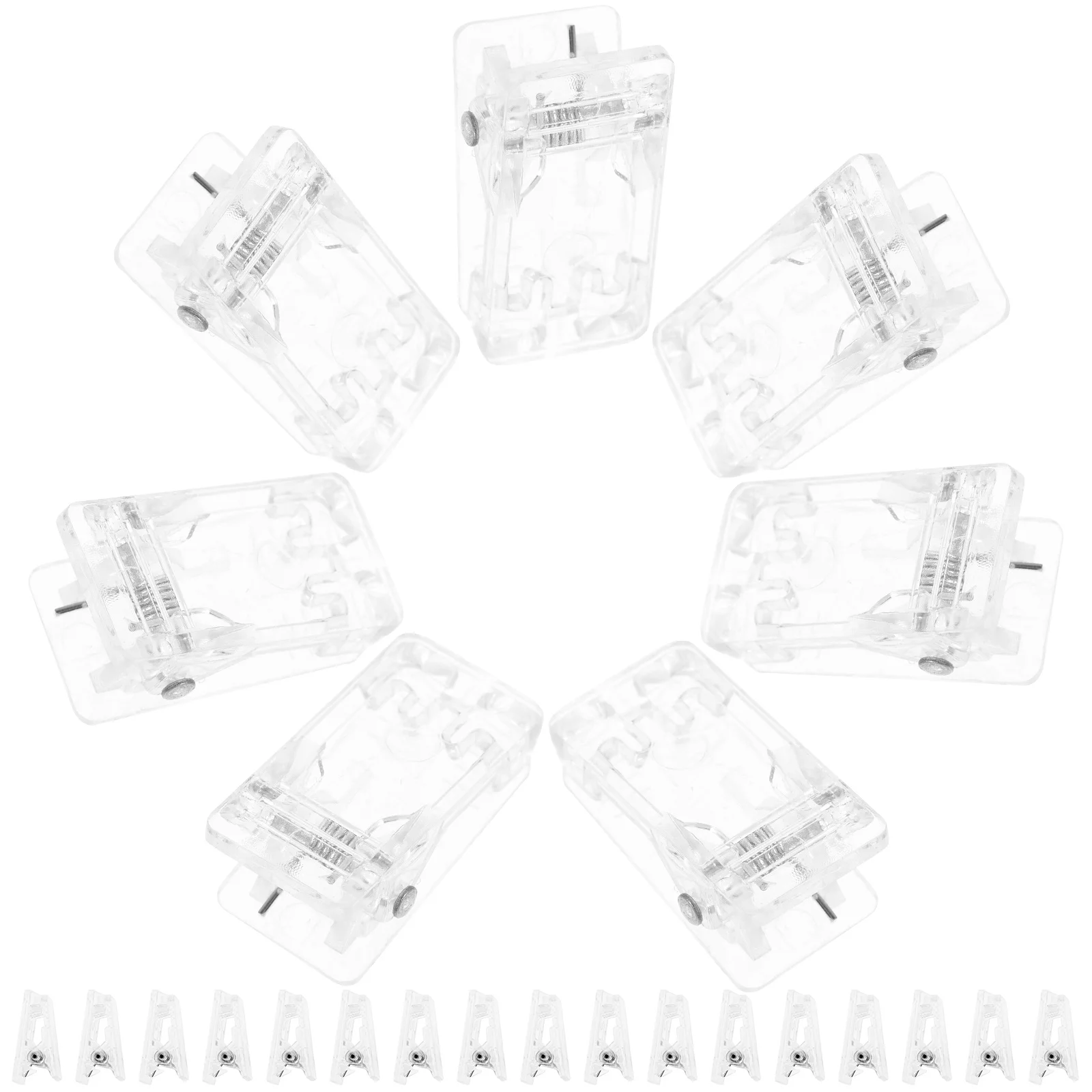 

Tofficu Mini Clips 50pcs Wall Tapestry Clips Clear Self- Adhesive Clips Decorating Hook Clips Photo Spring Clips Poster Paper