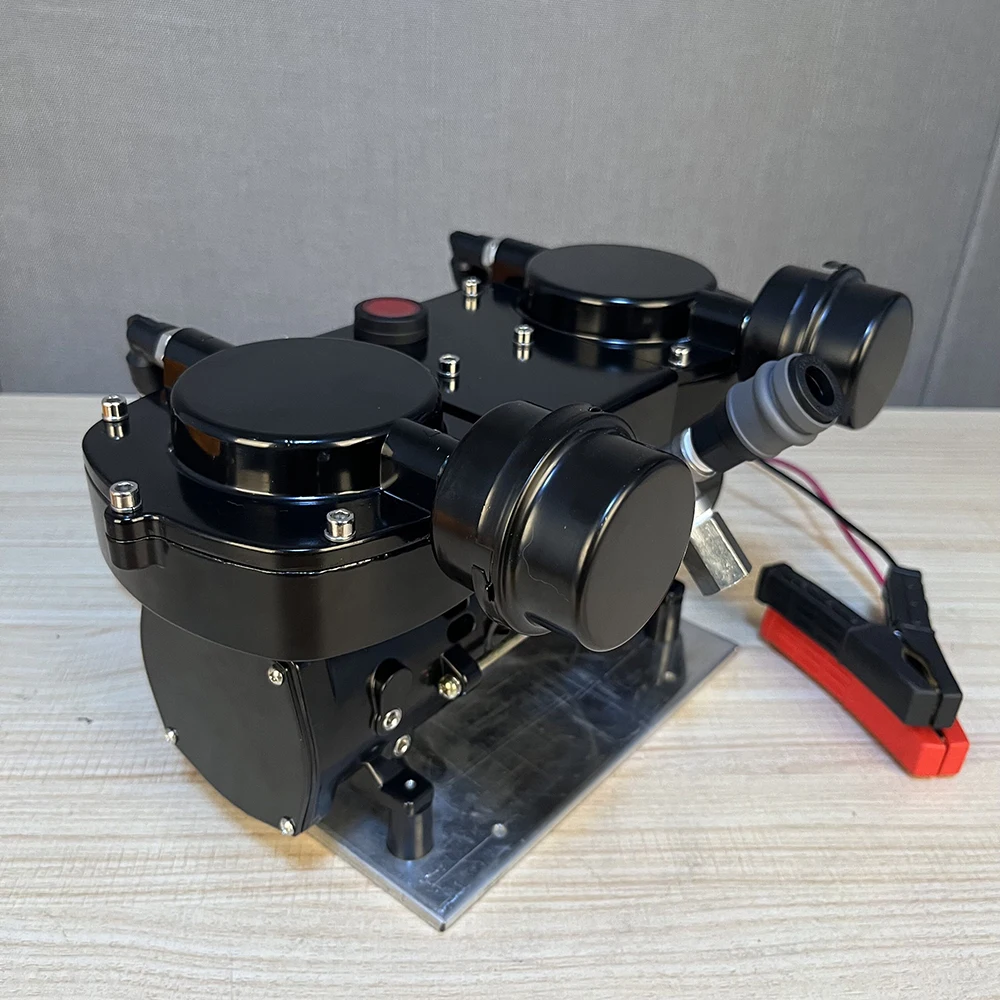 

GZ70B DC12v/24v Oil Free Electric Diaphragm Pump,160w Double cylinder compressor with automatic start stop system