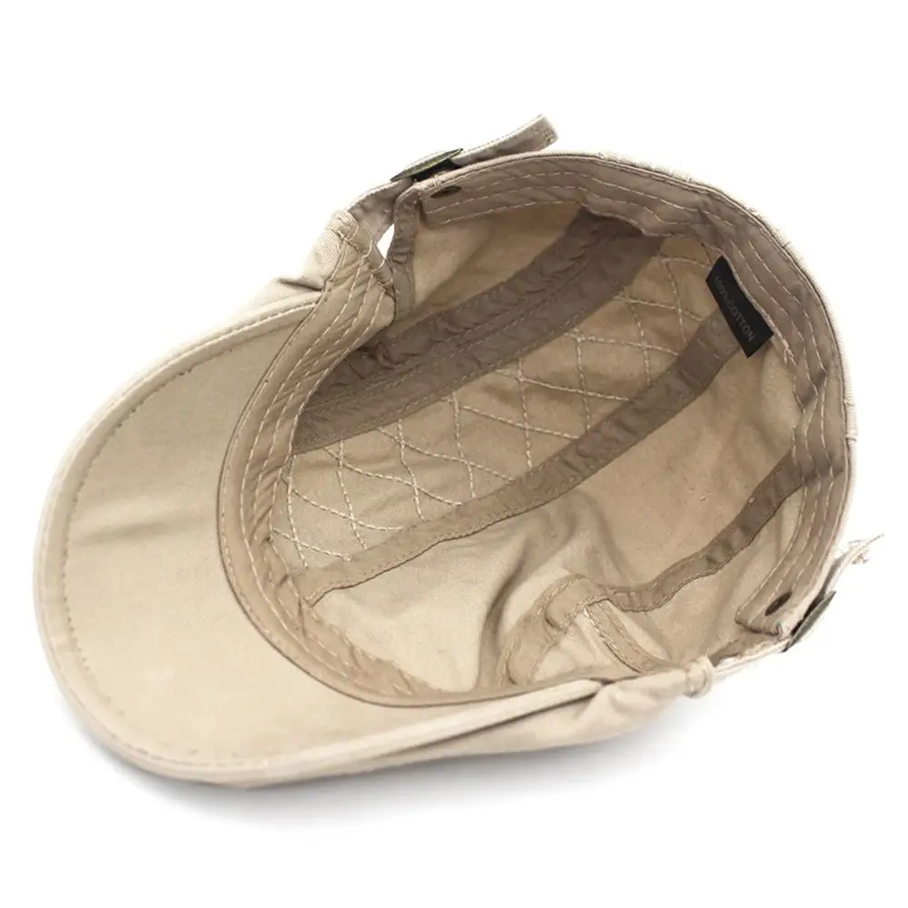 Cotton Ivy Flat Cap Newsboy Adjustable Beret Cabbie Gatsby Driving Hat Retro Men