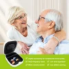 1 Pair, Invisible Mini Hearing Aids For Seniors: Volume Control, Noise Cancelling, Portable Case 2