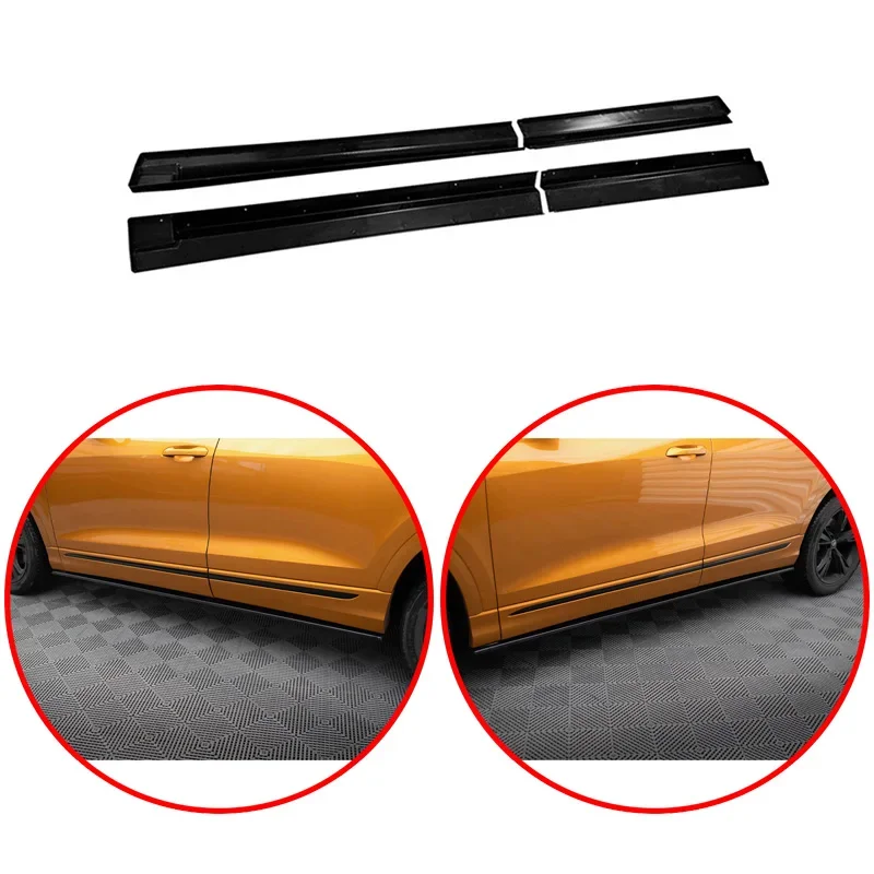 

Для Audi RS Q8 RSQ8 2019 2020 2021 2022 Базовая спортивная одежда 4-дверная боковая юбка автомобиля высококачественный глянцевый черный спойлер из АБС-пластика