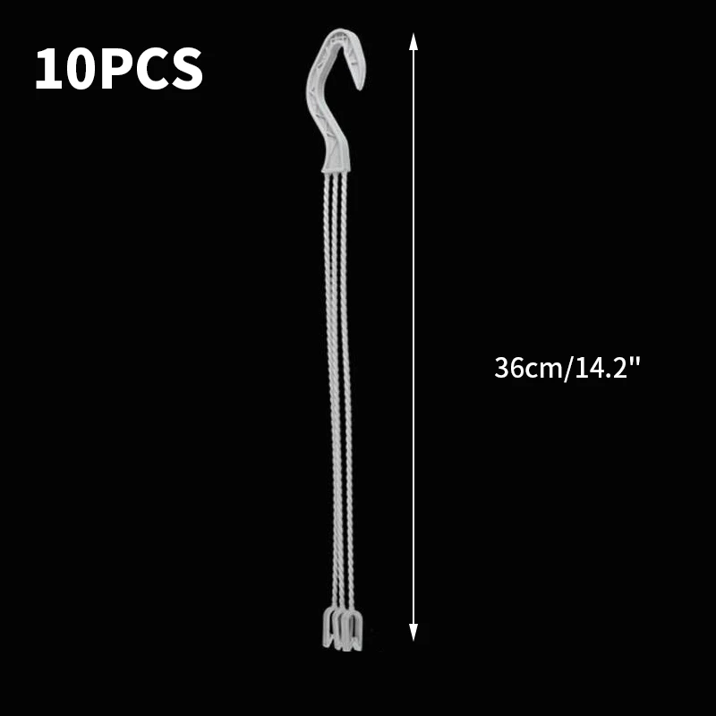 Decorative Plastic Hanging Planter with Hooks for Home and Garden Decor, Available in Two Sizes