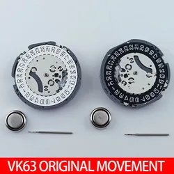 VK63A VK63 Quartz Movement Date At 3 O'clock Chronograph Watch Movement w/Battey For VK SERIES VK63A VK63 Quartz Watch