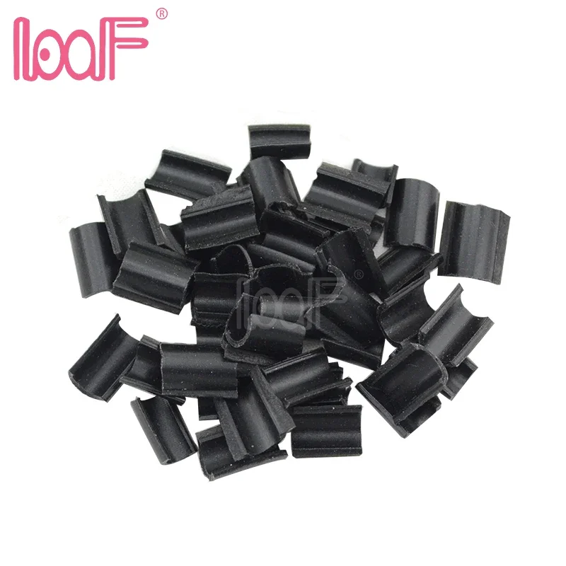 LOOF 100pcs hair glue Nail Tip Keratin U-Shaped Fusion Chips for Capsules hair extensions Tools