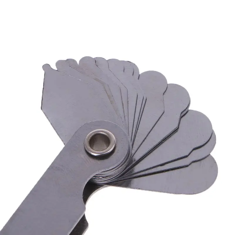 

32pcs/set R1-6.5A7C10 Stainless Steel Radius Gauge Fillet Gauge Sample Gauge with 1-6.5 for Industrial