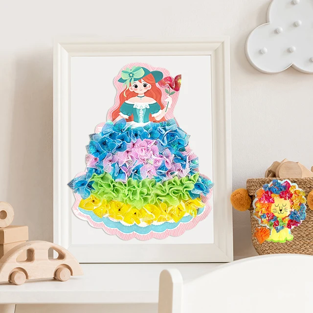 Sonho Infância Pintado À Mão, Brinquedos DIY Feitos À Mão, Pintura  Infantil Cem Brinquedos Educativos Para Vestir, Vestido Princesa Com  Pintura Em Aquarela