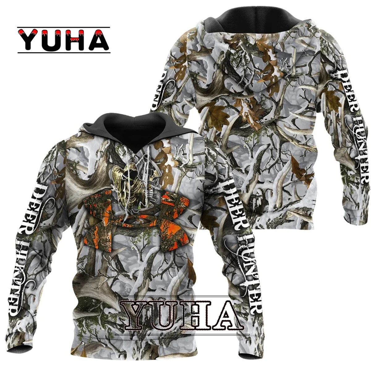 

yk2 Hunting Camo Hoodies 3D Forest Animal Printing Men New Sweatshirts Harajuku Fashion Pullover Streetwear Essential Sweatser