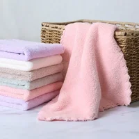 25*25cm Coral Velvet Quick Drying Microfiber Towels Cleaning Wipes Face Towels Square Washcloth Hand Towel Soft Water Absorption 2