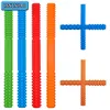 1Pcs Silicone Teethers For Baby Accessories Newborn Teether Sensory Chew Toys Chewing Tube Y Shape Tools For Autism Special Need 1