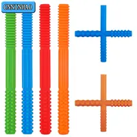 1Pcs Silicone Teethers For Baby Accessories Newborn Teether Sensory Chew Toys Chewing Tube Y Shape Tools For Autism Special Need 1