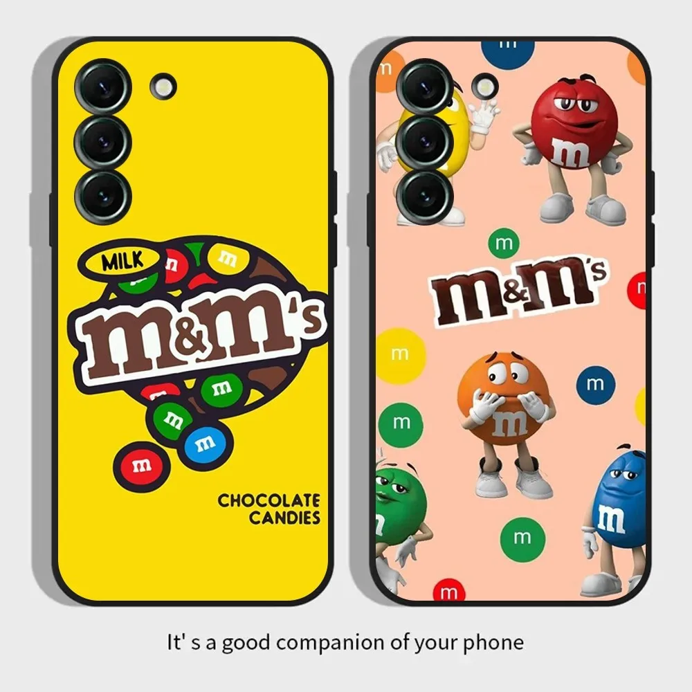 Custodia Per Telefono M M Peanut Chocolate Per Samsungs23,S22,S21,S20 Ultra Pro S10,S30Plus,20 Cover Ultra Nera