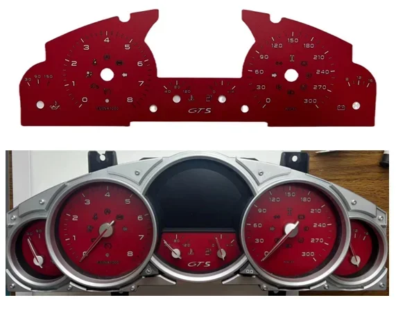 Face Dials Set For Porsche 955 Cayenne Turbo+Turbo S/957 Turbo Gauge Cluster Face Tacho Dials 300KM/H