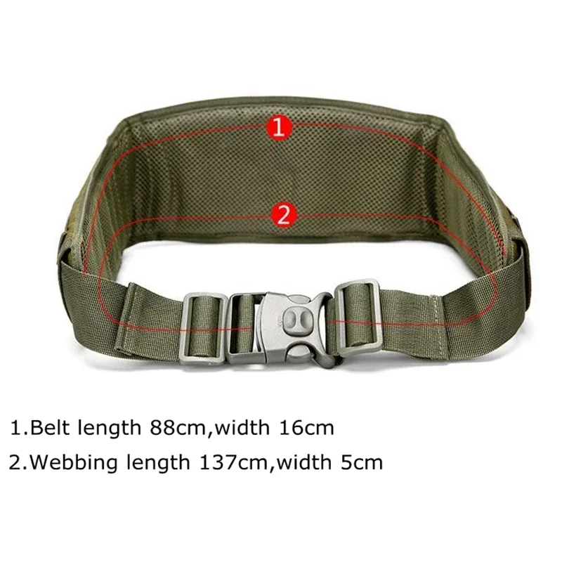 Versatile High-Adjustment Tactical Belt - Durable Outdoor Training Waist Wrap with Stylish Unisex Design