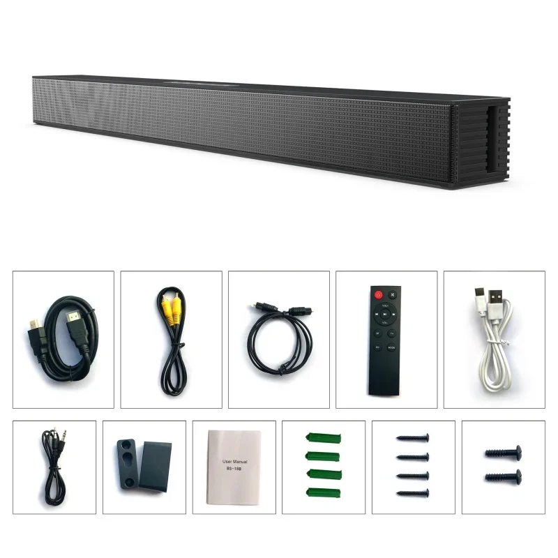 BS-18B Wireless Bluetooth 5.0 Speaker High Power Indoor and Home Integrated Wall Mounted TV FM radio Five wired playback modes 6