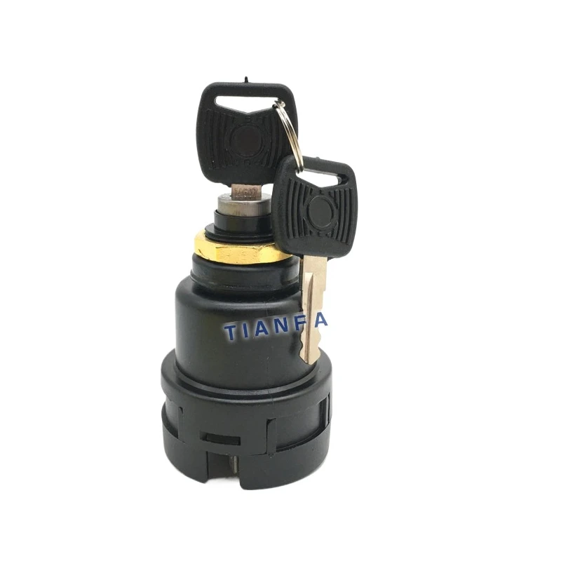 

For Yuchai YC55 60 65 85 135 230 360-8 Electric door lock start switch ignition switch excavator accessories