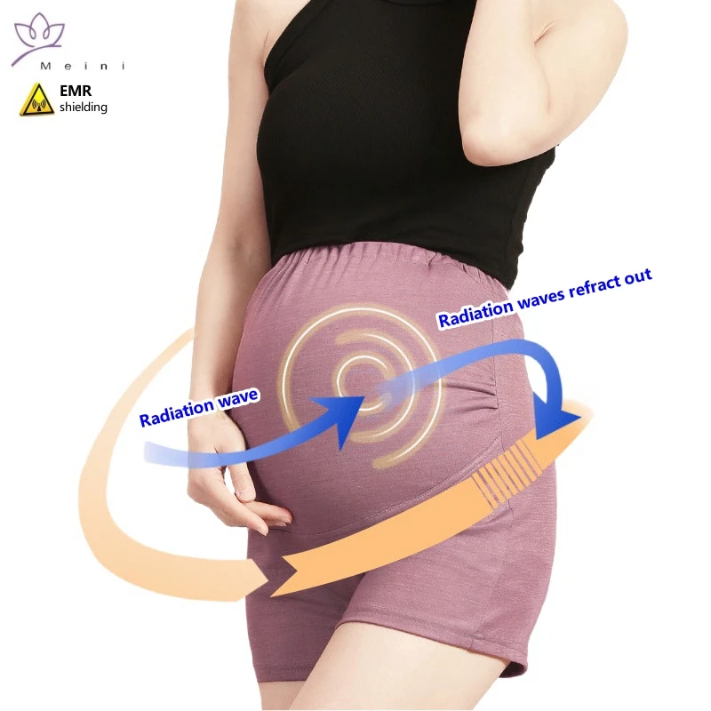 안티 전자기 방사선 100% 실버 섬유 속옷, EMF 차폐 임산부 복부 지지대 속옷