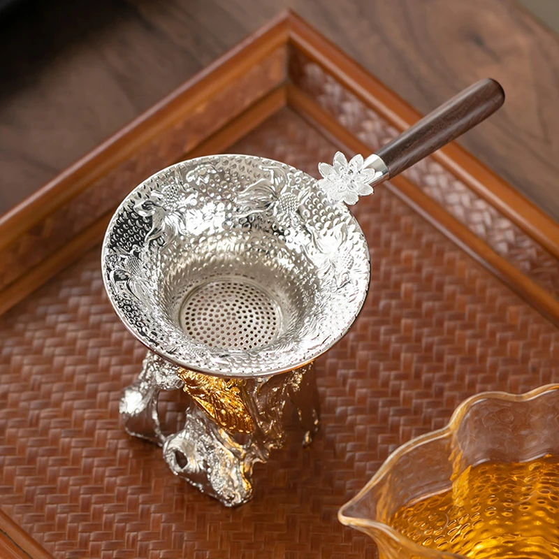Tea Strainer Metal Mesh Tea Strainer Stainless Steel Filter Sieve Teaware Lace Tea Drain Useful Infusers Kitchen Accessories