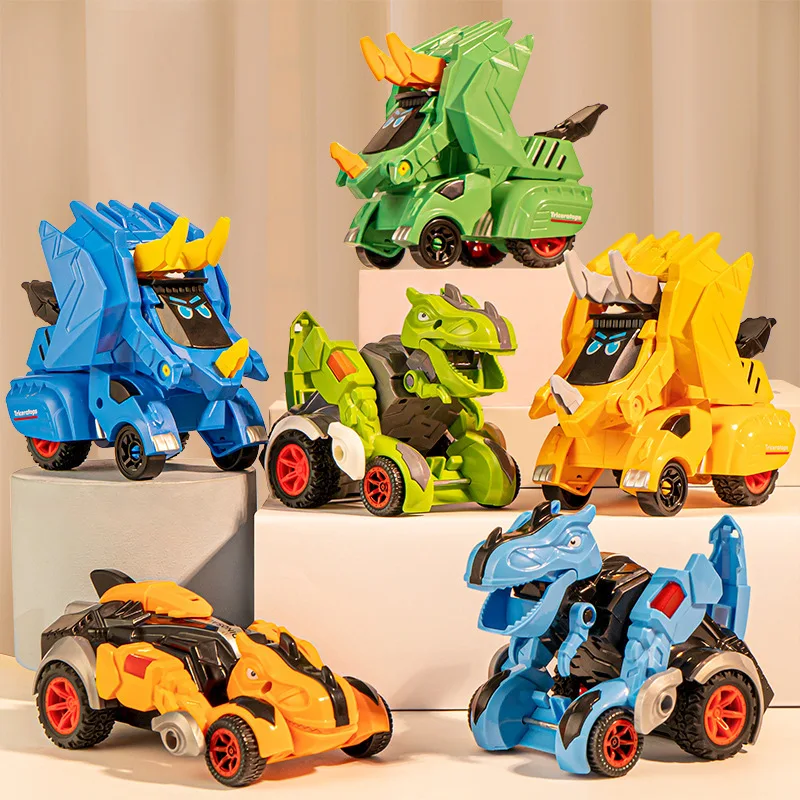 

2 In 1 Monster Truck Transformation Car Toy Children Dinosaur Car Toy Transformation Toys for Boy Deformation Figures Robot Toys