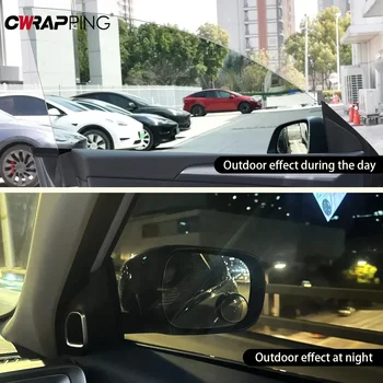 50 سنتيمتر x 3 متر أسود نافذة السيارة تينت فيلم لاصق زجاجي VLT 1%-50% الشمس الظل نافذة التلوين الشمسية UV حماية رقائق ملصق الأفلام - Image 6